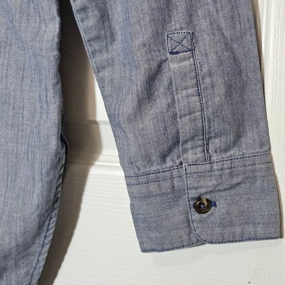 The North Face Womens Stevie Woven Front Button Up Long Sleeve Shirt Medium Long - Picture 6 of 9